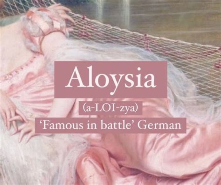 What does the name aloysia?