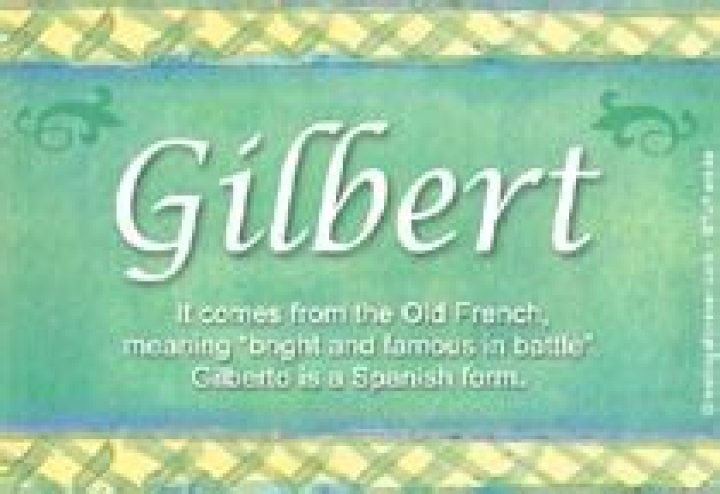What does the name gilbert mean?