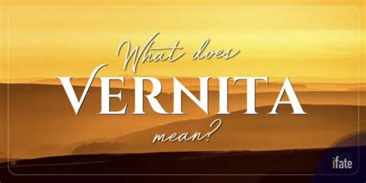 What does the name vernita mean?