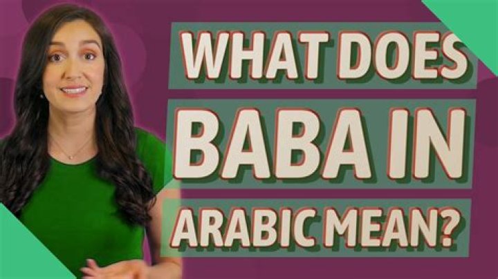 What does the word baba mean?