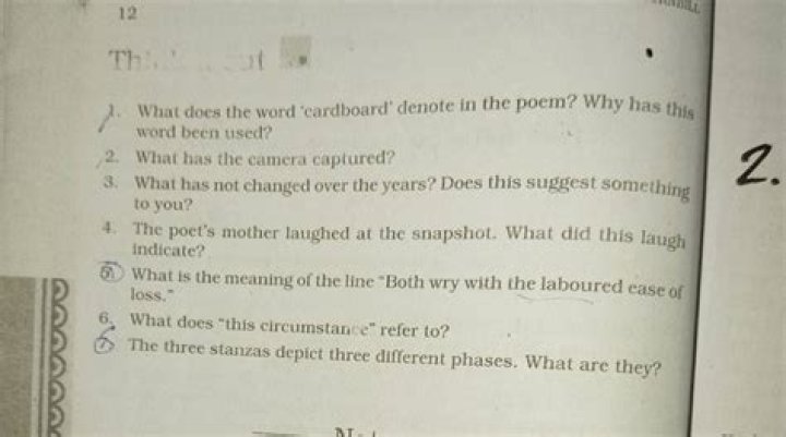 What does the word cardboard denote?