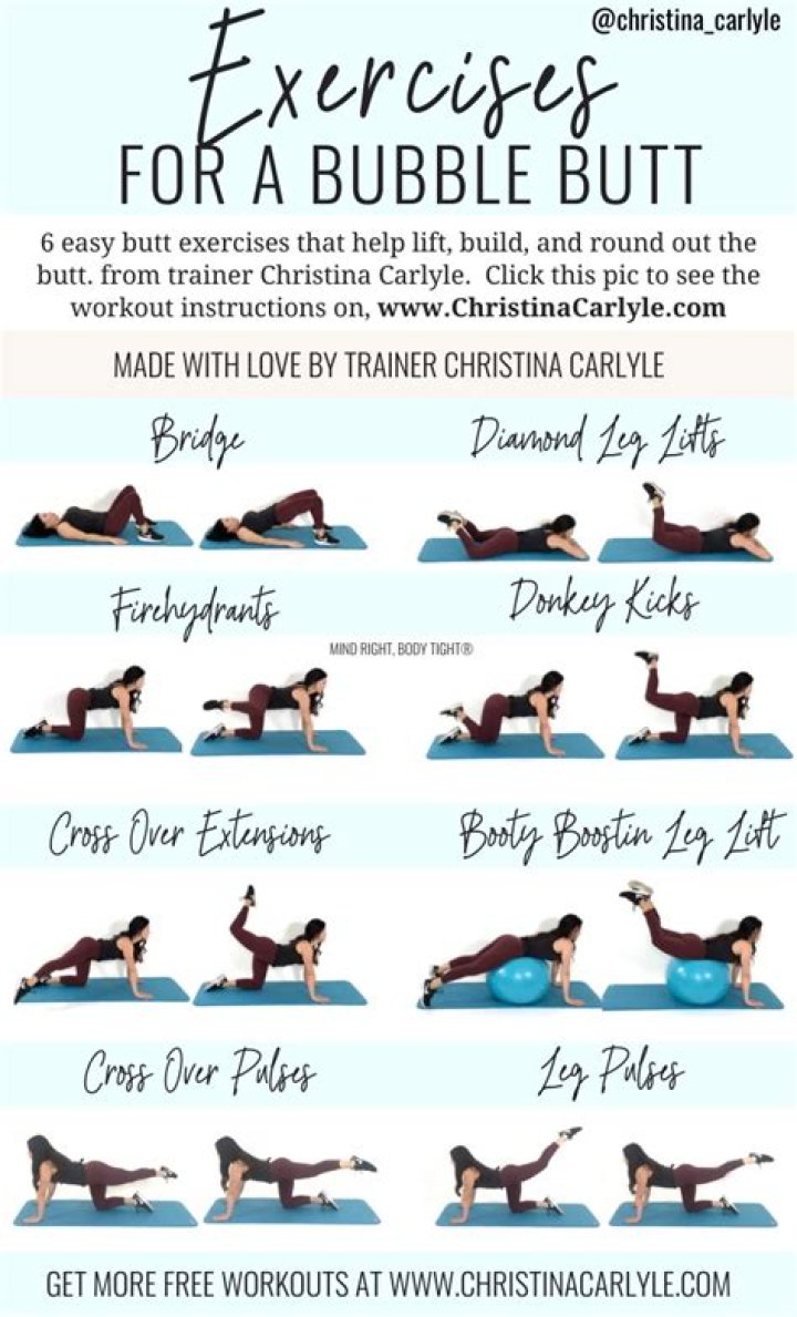 What exercises can increase buttock size?