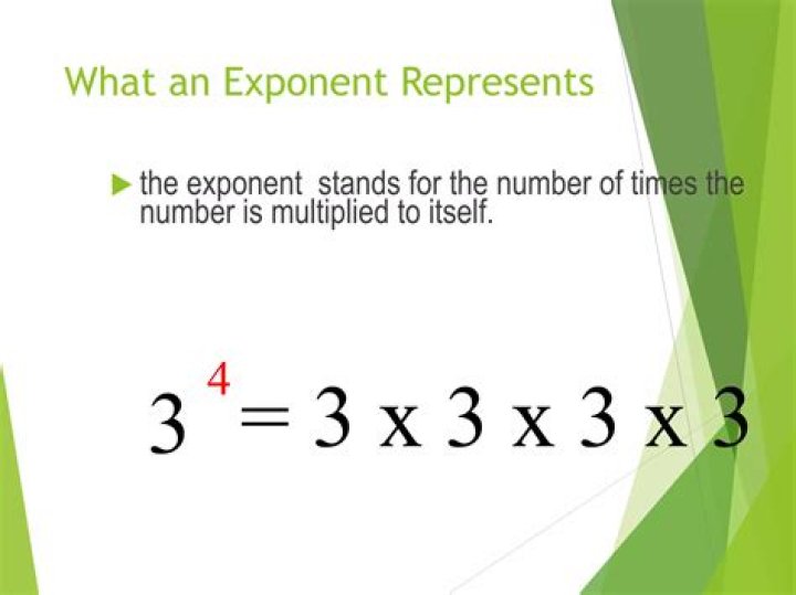 What exponent equals 0?