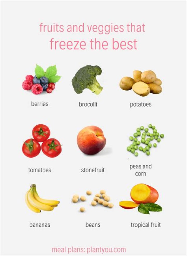 What fruits are freezable?