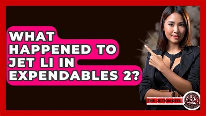 What happened to jet li in expendables 2?
