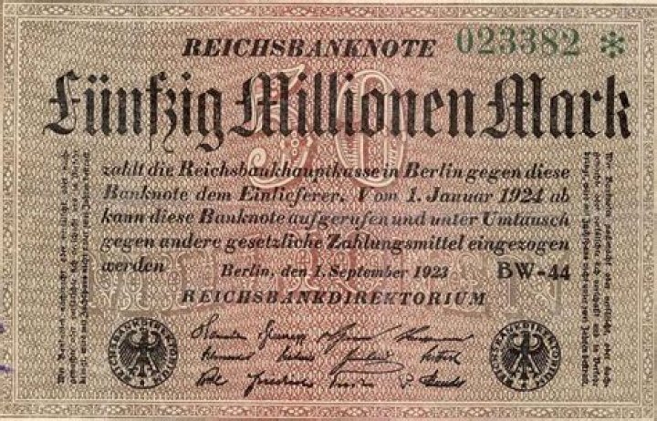 What inflation devalue money in germany in the 1920s?