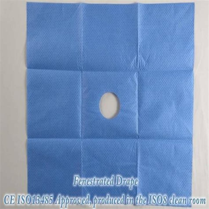 What is a fenestrated drape?