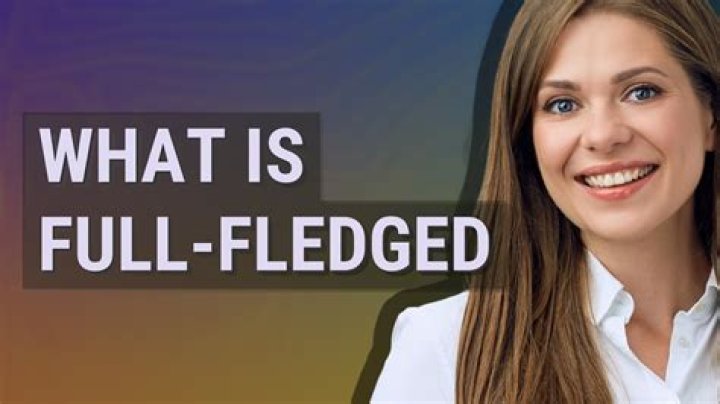 What is a fledge?