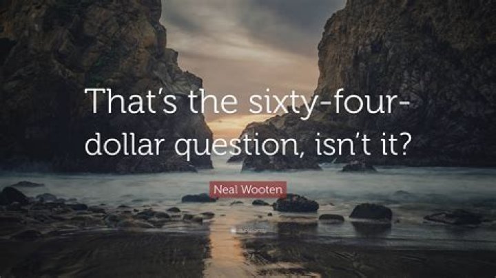 What is a four dollar question?