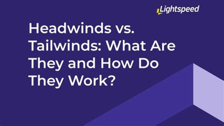 What is a headwind vs tailwind?