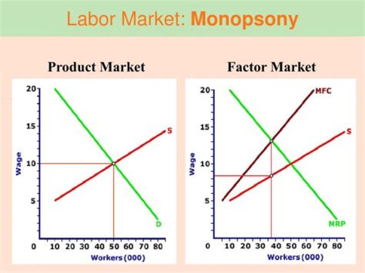 What is a monopsony labor market?