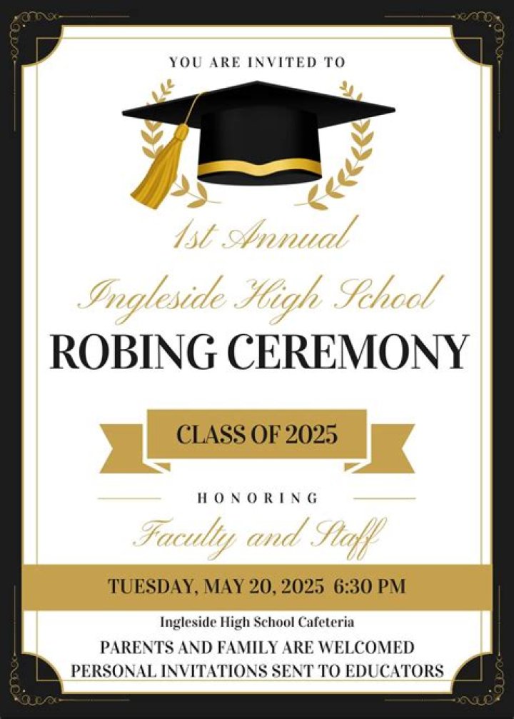 What is a robing ceremony?