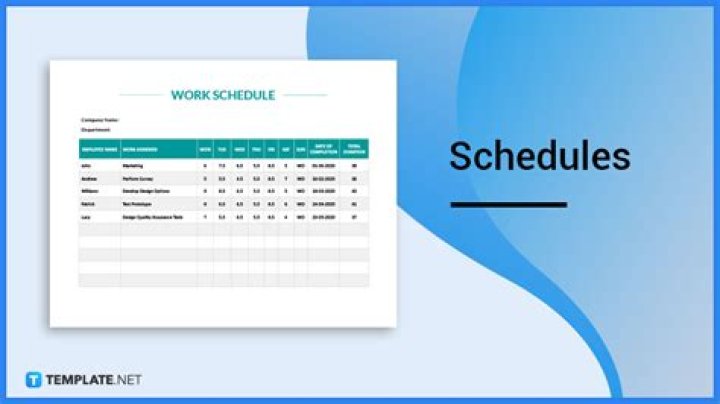 What is a schedule 3?