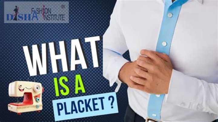 What is a snap placket?
