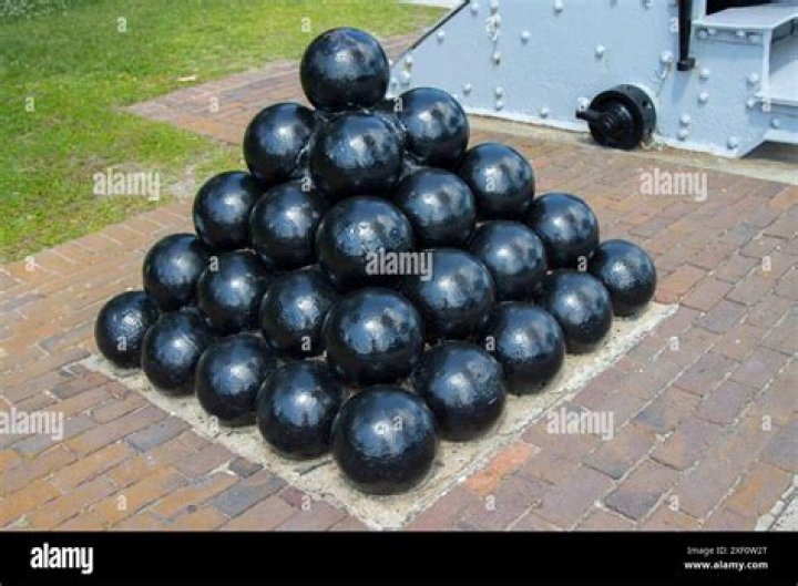 What is a stack of cannonballs called?