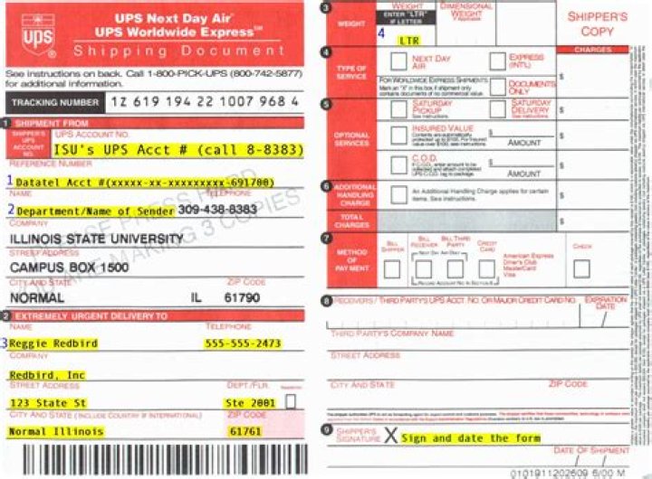 What is a ups airbill?