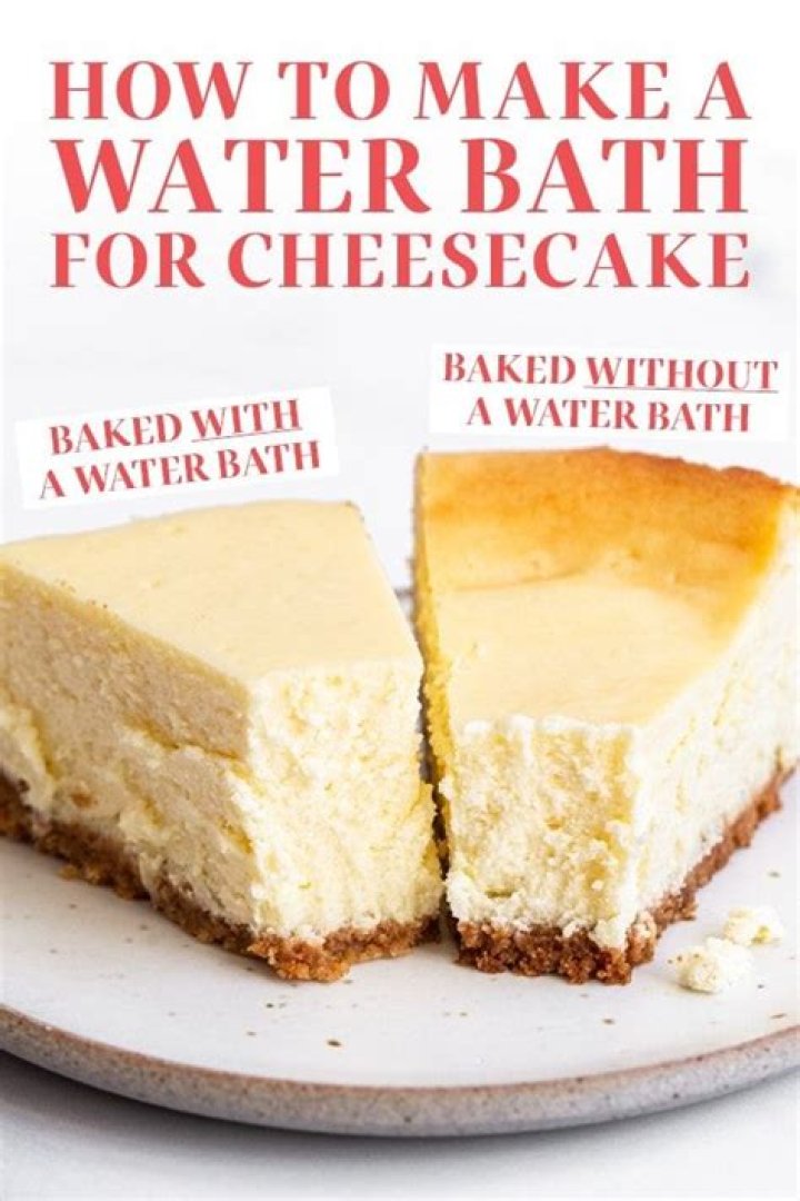 What is a water bath for cheesecake?