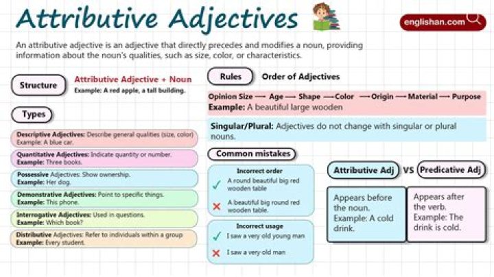 What is attributive phrase?