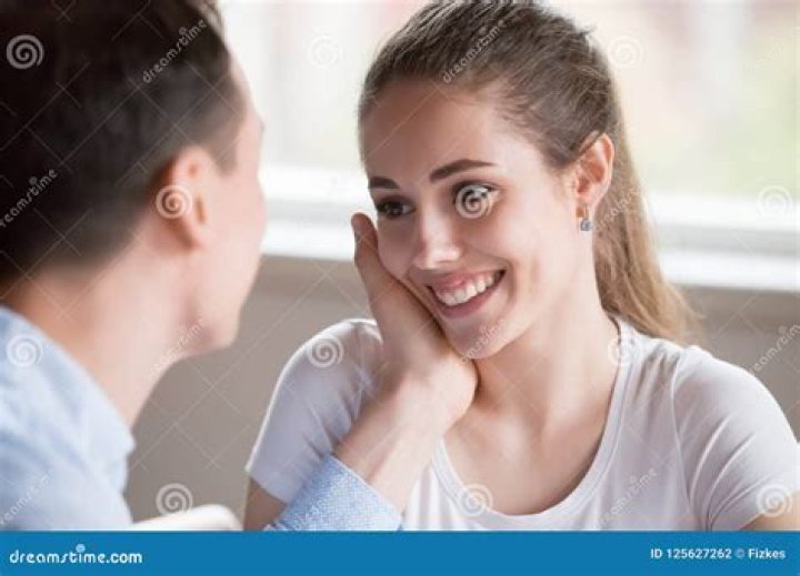 What is caressing someone?