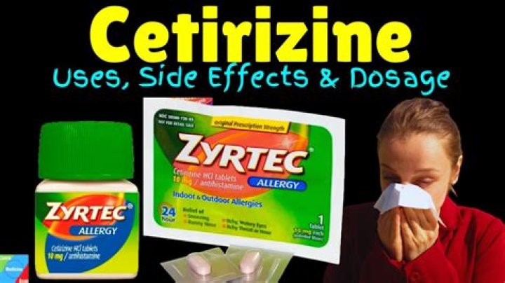 What is cetirizine used for?