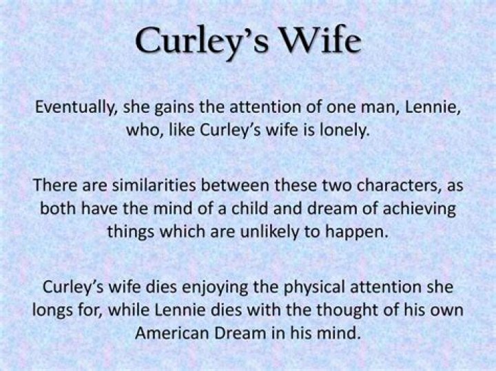 What is curley's wife insulting nicknames for lennie?