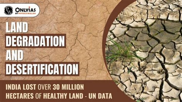 What is desertification of land?