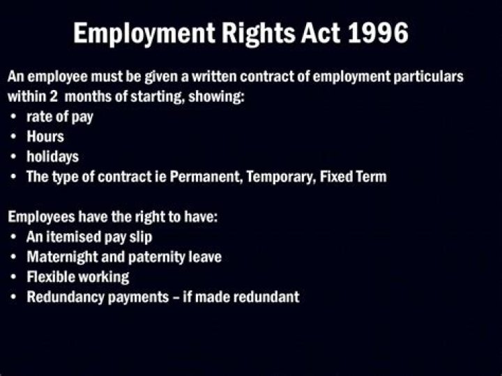 What is employments rights act 1996?