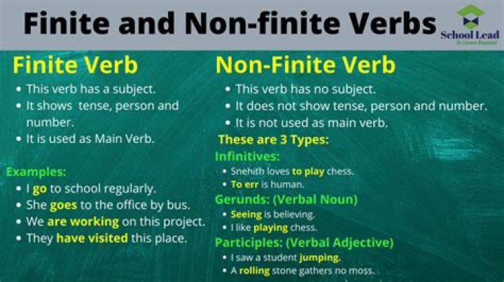 What is finite and nonfinite verb?