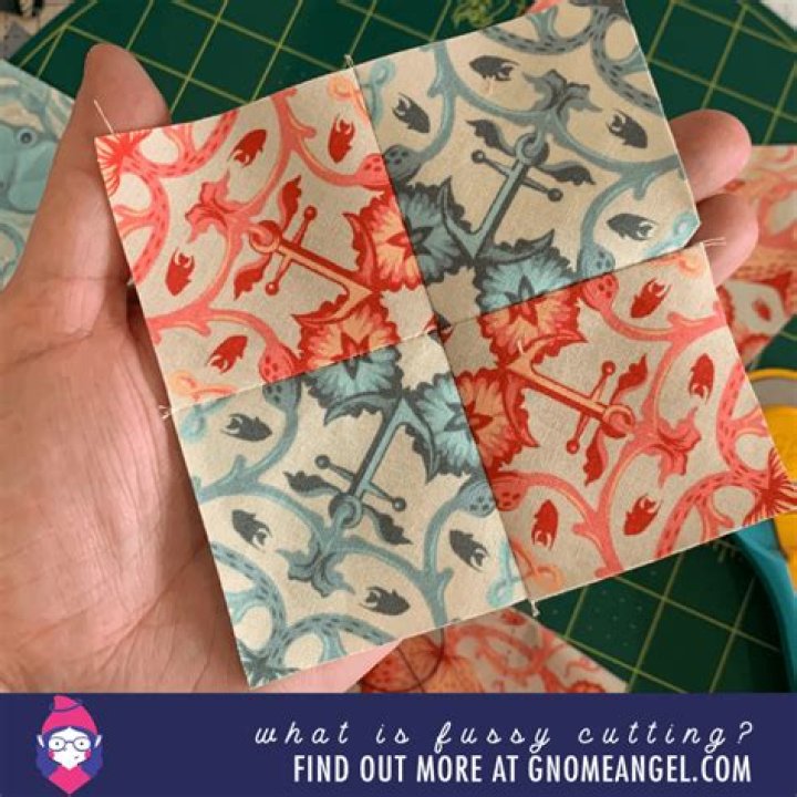 What is fussy cutting in card making?