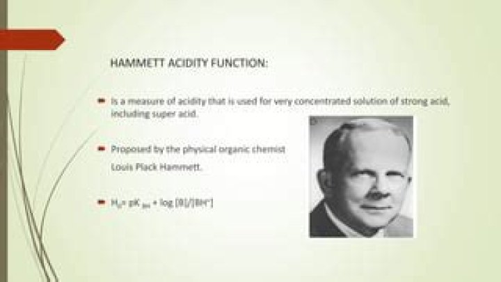 What is hammett acidity function?