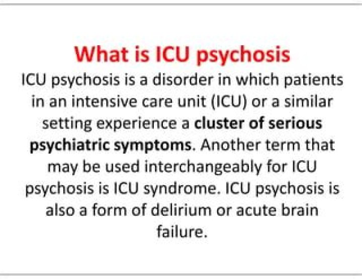 What is icu psychosis?