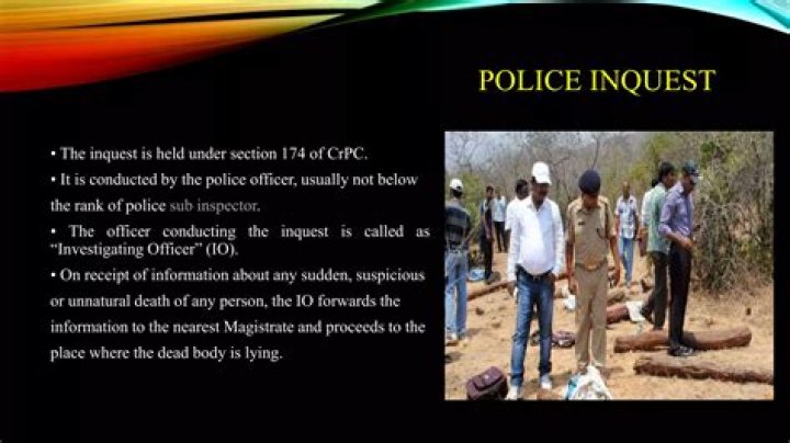 What is inquest report under crpc?