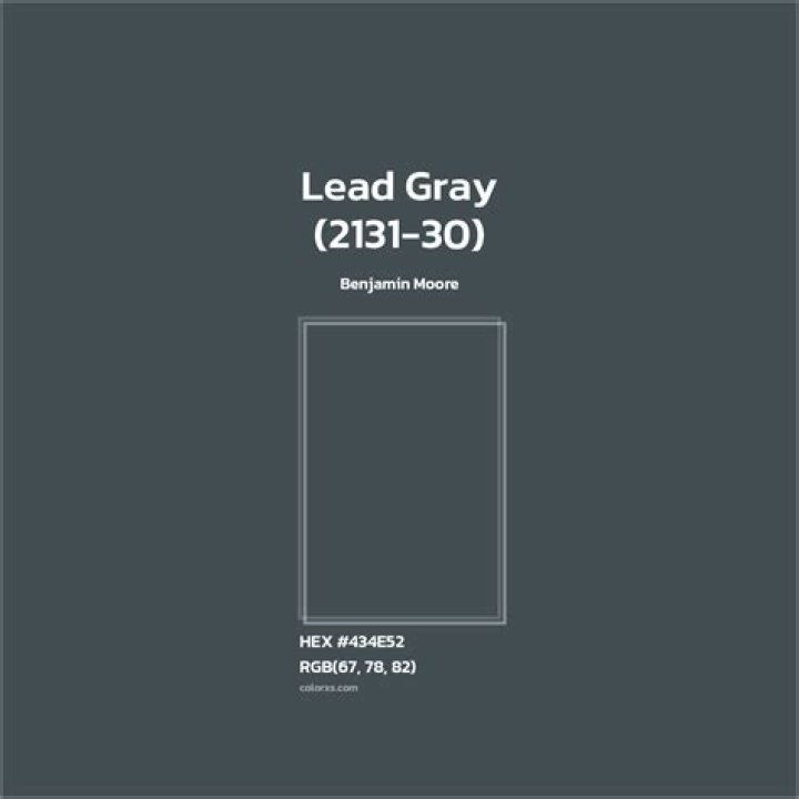 What is lead gray?