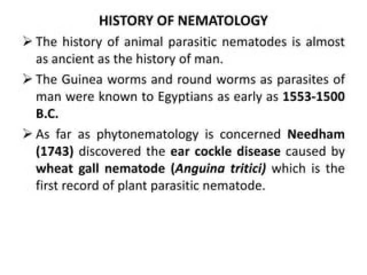 What is mean by nematology?