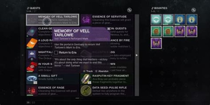 What is memory of vell tarlowe?