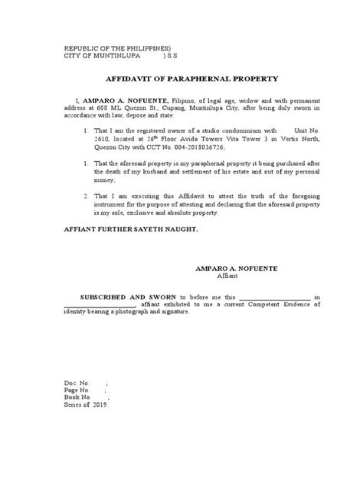 What is paraphernal property philippines?