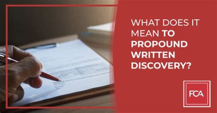 What is propounding mean?