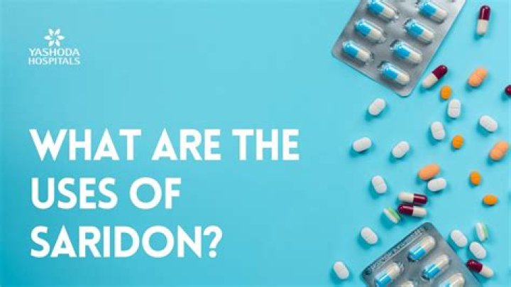 What is saridon used for?