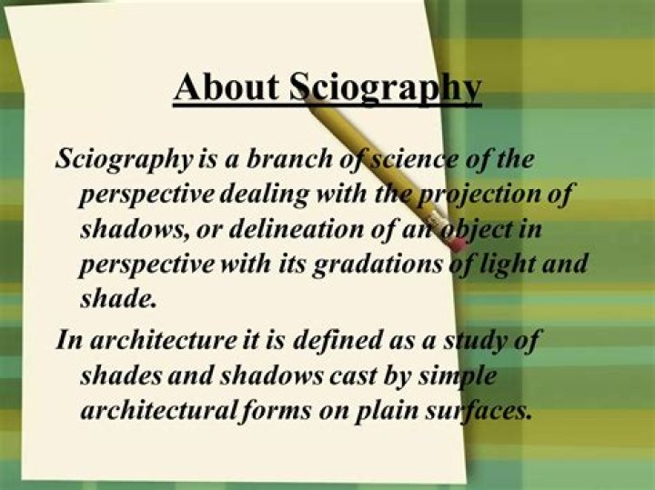 What is sciography definition?