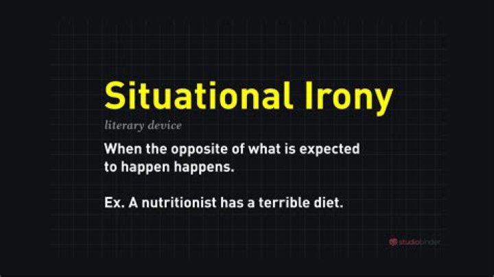 What is situational irony?