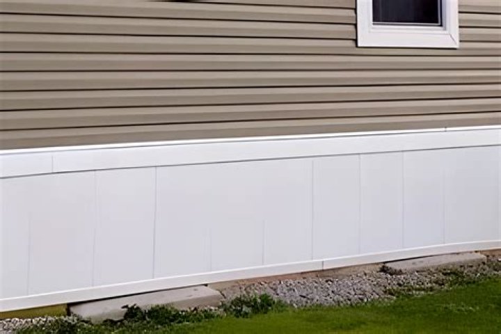 What is skirting on a mobile home?