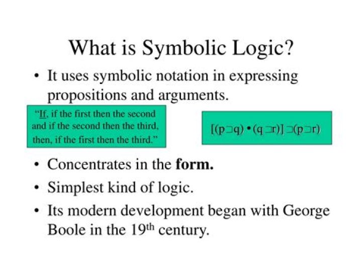 What is symbolic logic?