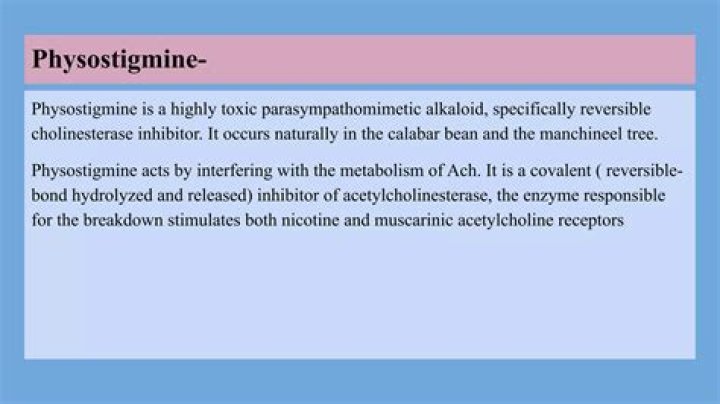 What is the biochemical target of physostigmine and sarin gas?