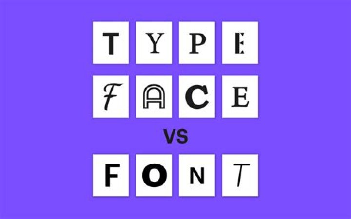 What is the difference between fonts and typefaces?