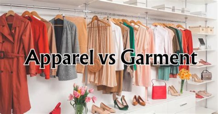 What is the difference between garments and apparels?