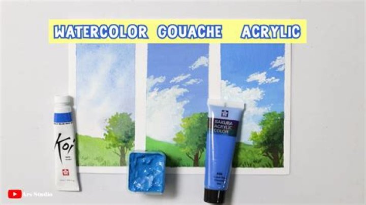What is the difference between gouache and acrylic?