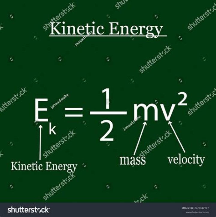 What is the formula for kinetic energy?