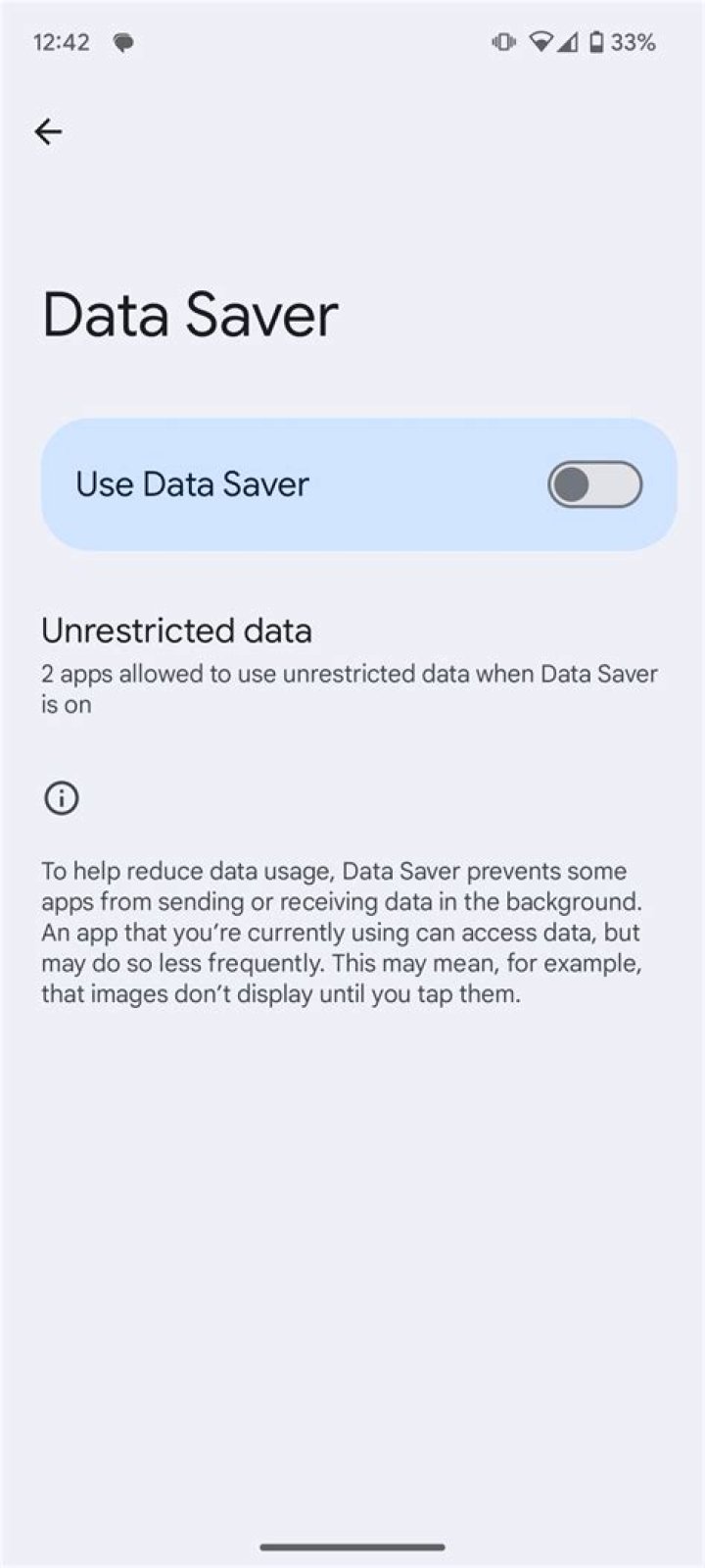 What is the meaning of unrestricted data?