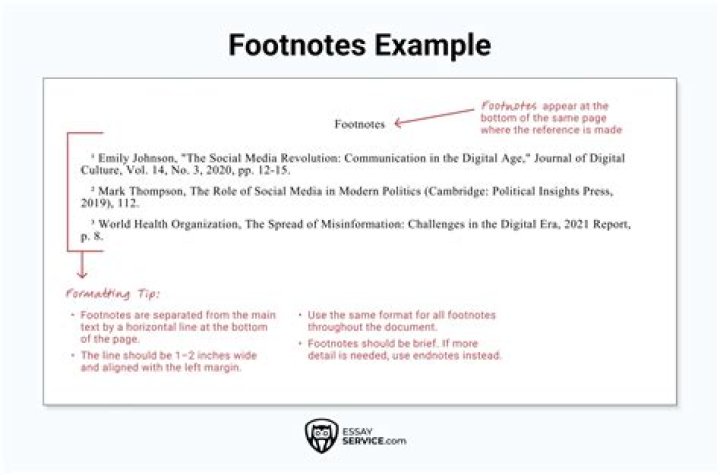 What is the reason for footnoting?