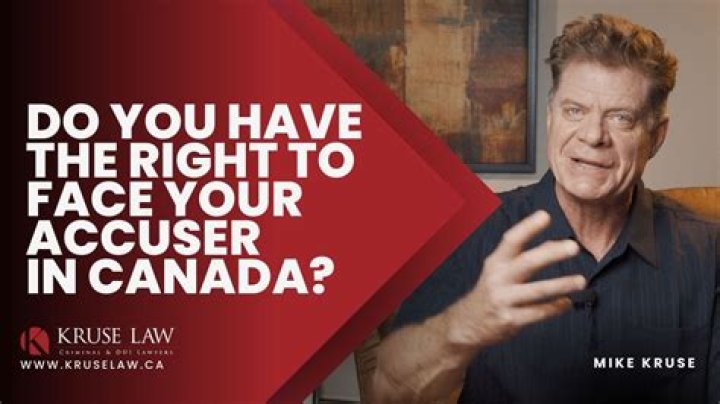 What is the right to face your accuser?